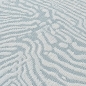 Preview: Moderner Teppich Creme mit organischem Linienmuster und Fransen