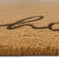 Preview: Home Kokos Fußabtreter | schlichtes Design in braun-beige