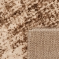 Preview: Teppich Braun Ornament-Design Polyester mit Flanelloberfläche