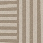 Preview: Designteppich Braun modern mit Linienmuster und Flanelloberfläche