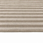 Preview: Designteppich Braun modern mit Linienmuster und Flanelloberfläche