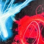 Preview: Gaming-Teppich mit lebendigen Neon-Farben und ikonischen Symbolen