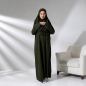 Preview: Dunkelgrünes Gebetsset mit Kleid Gebetsteppich und Zählkette