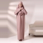 Preview: Rosa Gebetsset mit ornamentiertem Teppich Gebetskleid und Kette