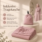 Preview: Rosa Gebetsset mit ornamentiertem Teppich Gebetskleid und Kette