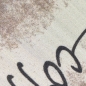 Preview: Grafischer Küchenteppich Beige mit Coffee-Time-Typografie und Linie