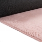 Preview: Teppich rosa Hasenfell-Optik elegant weich mit feinem Schimmer modern