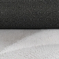 Preview: Teppich grau Hasenfell-Optik elegant weich mit feinem Schimmer modern