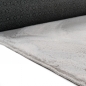 Preview: Teppich grau Hasenfell-Optik elegant weich mit feinem Schimmer modern