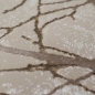 Preview: Moderner Designerteppich mit glänzenden Ästen abstrakt beige