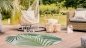 Mobile Preview: Sisal Teppich Indoor & Outdoor Terrasse Balkon Küche Wohnzimmer Palmen Zweige creme grün