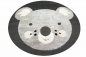 Preview: Koalabär Kinderzimmer Teppich weiche Baby Spielmatte Hoch Tief Effekt schwarz grau creme