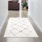 Preview: Moderner flauschiger Teppich mit geometrischem Muster