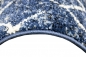 Preview: Designer Teppich Wohnzimmerteppich modern blau creme