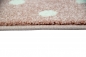 Preview: Teppich Kinderzimmer Hüpfspiel Muster rosa grau