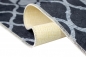 Preview: Teppich Wohnzimmerteppich marokkanisches Muster waschbar schwarz grau