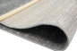 Preview: Moderner Teppich Wohnzimmerteppich Kurzflor uni anthrazit grau meliert