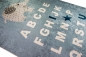 Preview: Kinderteppich ABC Alphabet Spielteppich mit Elefant blau