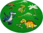 Preview: Kinderteppich Dinosaurier Kinderzimmerteppich Dinos grün