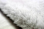 Mobile Preview: Teppich weich Kunstfell Hochflorteppich Faux Fur waschbar grau
