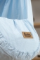 Preview: Traum BABYFEDERWIEGE 0 - 2½ jährige Mädchen & Jungen Hängematte waschbar - blau