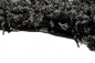 Preview: Stilvoller Shaggy Teppich Langflor - Schwarz im zeitgemäßen Uni-Design