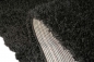 Preview: Stilvoller Shaggy Teppich Langflor - Schwarz im zeitgemäßen Uni-Design