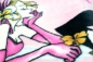 Mobile Preview: Decke Kinderdecke Spieldecke Kuscheldecke Tagesdecke Prinzessin rosa gelb weiß