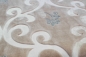 Mobile Preview: Tagesdecke Bettüberwurf Decke mit Ornamenten in braun silber