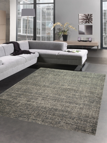 Teppich Indoor Küchenteppich Baumwollteppich in beige grau