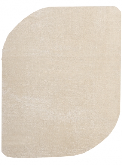 Design Teppich Shape in eleganter Freiform weich Beige