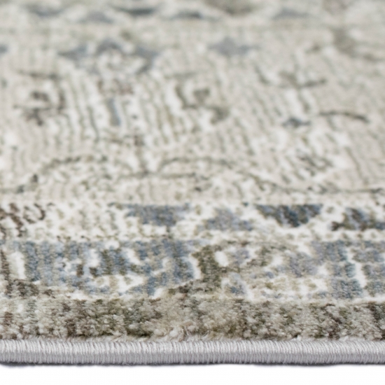 Preview: Moderner Orientalischer Vintage Teppich beige creme