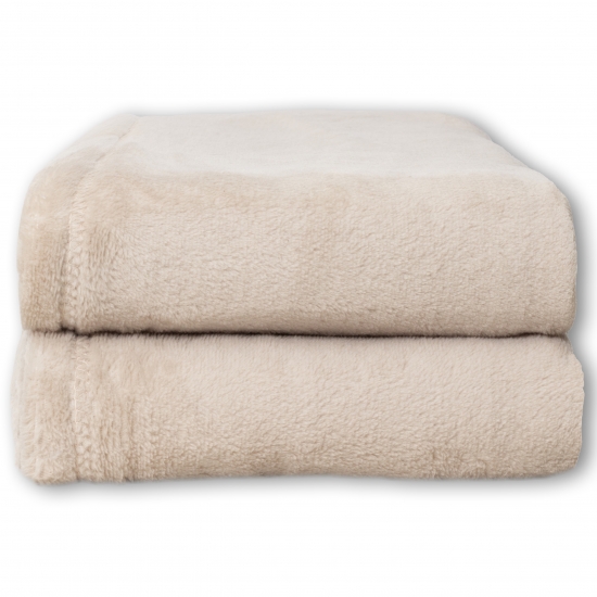 Preview: Flauschig-warme Wohnzimmerdecke für Bett & Sofa | beigefarben Preview: Flauschig-warme Wohnzimmerdecke für Bett & Sofa | beigefarben