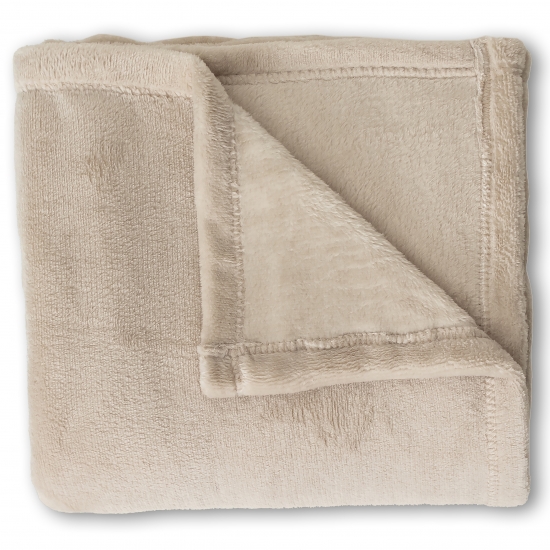 Preview: Flauschig-warme Wohnzimmerdecke für Bett & Sofa | beigefarben Preview: Flauschig-warme Wohnzimmerdecke für Bett & Sofa | beigefarben