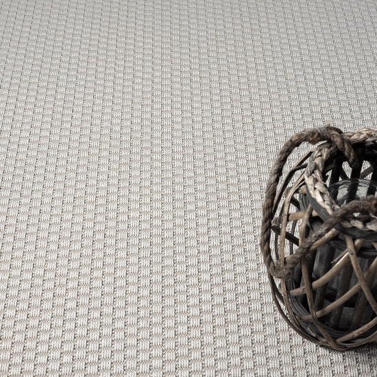 Preview: Einfarbiger 3D-Effekt-Teppich in creme für den Innen- und Außenbereich Preview: Einfarbiger 3D-Effekt-Teppich in creme für den Innen- und Außenbereich