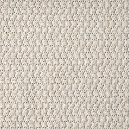 Einfarbiger 3D-Effekt-Teppich in beige für den Innen- und Außenbereich