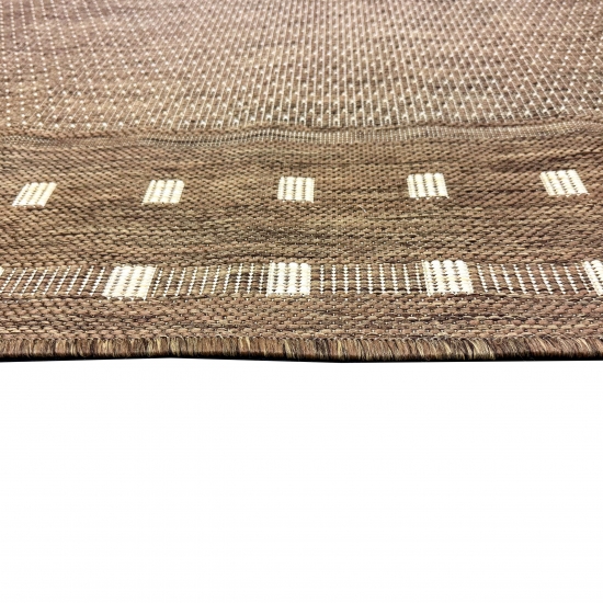 Stilvoller In- und Outdoor Teppich in Braun – Natürliche Eleganz für jeden Raum