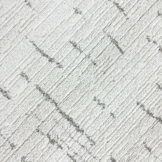 Wohnzimmer Teppich Schlafzimmer weich Strichmuster - creme mit grauen Streifen