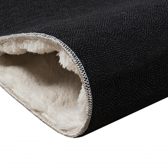 Schlafzimmerteppich Wohnzimmerteppich mittelflor weich kuschelig pflegeleicht strapazierfähig in beige