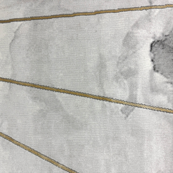 Teppich mit Marmormuster und goldenen Linien: Zeitlose Eleganz mit edlen Akzenten