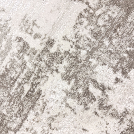 Abstrakter Wohnzimmerteppich im Vintage-Design mit Used-Look in Beige