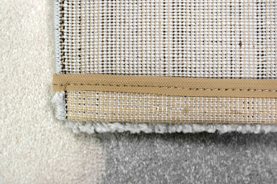 Kinderteppich Kinderzimmer Spiel Teppich Punkte Herz Stern Design creme schwarz grau