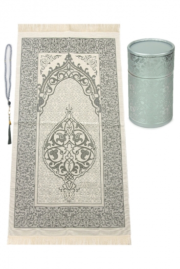 Gebetsteppich Grau Silber