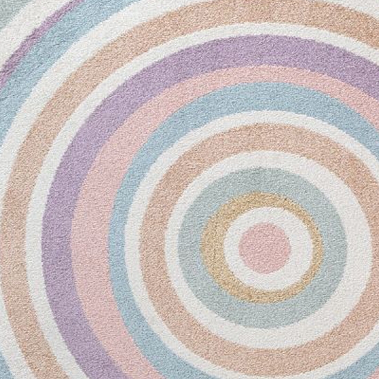 Preview: Moderner Kinderzimmer Teppich mit Pastellkreisen – pflegeleicht & weich Preview: Moderner Kinderzimmer Teppich mit Pastellkreisen – pflegeleicht & weich