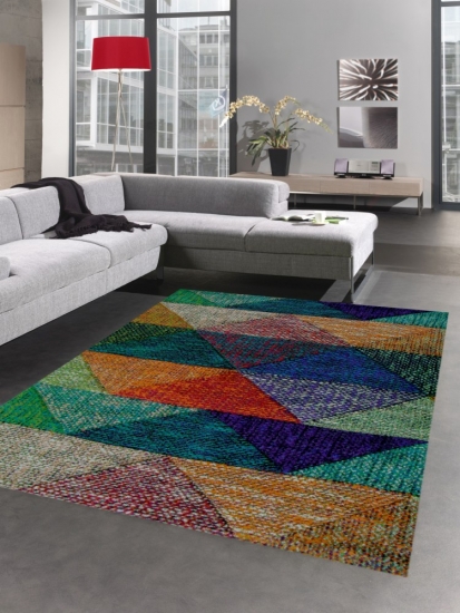Teppich modern marokkanisches Design bunt