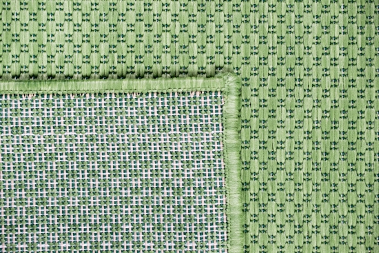 Indoor & Outdoor Teppich in Sisal Optik Balkon Küche Terrasse Flur Läufer Unifarben grün