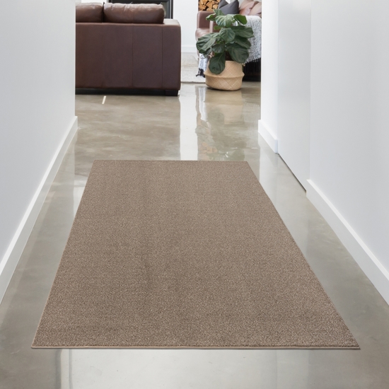 Preview: Eleganter beiger Teppich – ideal für Flur, Diele, Garderobe oder Schlafzimmer und sorgt für ein gemütliches Wohnambiente. Preview: Eleganter beiger Teppich – ideal für Flur, Diele, Garderobe oder Schlafzimmer und sorgt für ein gemütliches Wohnambiente.