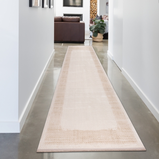 Preview: Hochwertiger Designer Teppich | glänzend | in gold-weiß Preview: Hochwertiger Designer Teppich | glänzend | in gold-weiß