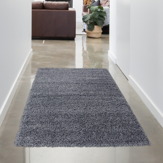 Preview: Moderner Shaggy Teppich Anthrazit – Flauschiger Hochflor & Pflegeleicht Preview: Moderner Shaggy Teppich Anthrazit – Flauschiger Hochflor & Pflegeleicht