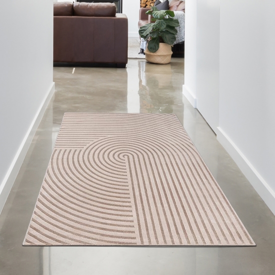 Preview: Moderner Teppich Beige Grau mit 3D Struktur und Schimmeroptik Preview: Moderner Teppich Beige Grau mit 3D Struktur und Schimmeroptik
